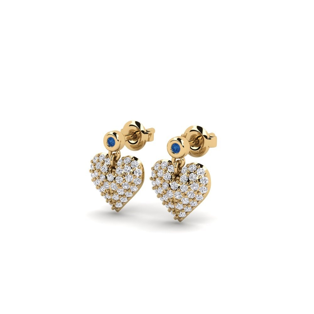 sapphire-zirconia Women's ต่างหู Rhian