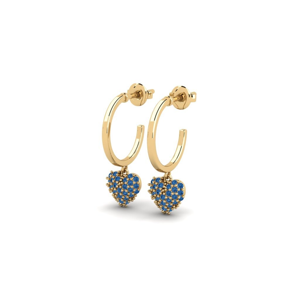 sapphire-zirconia Women's ต่างหู Smidig