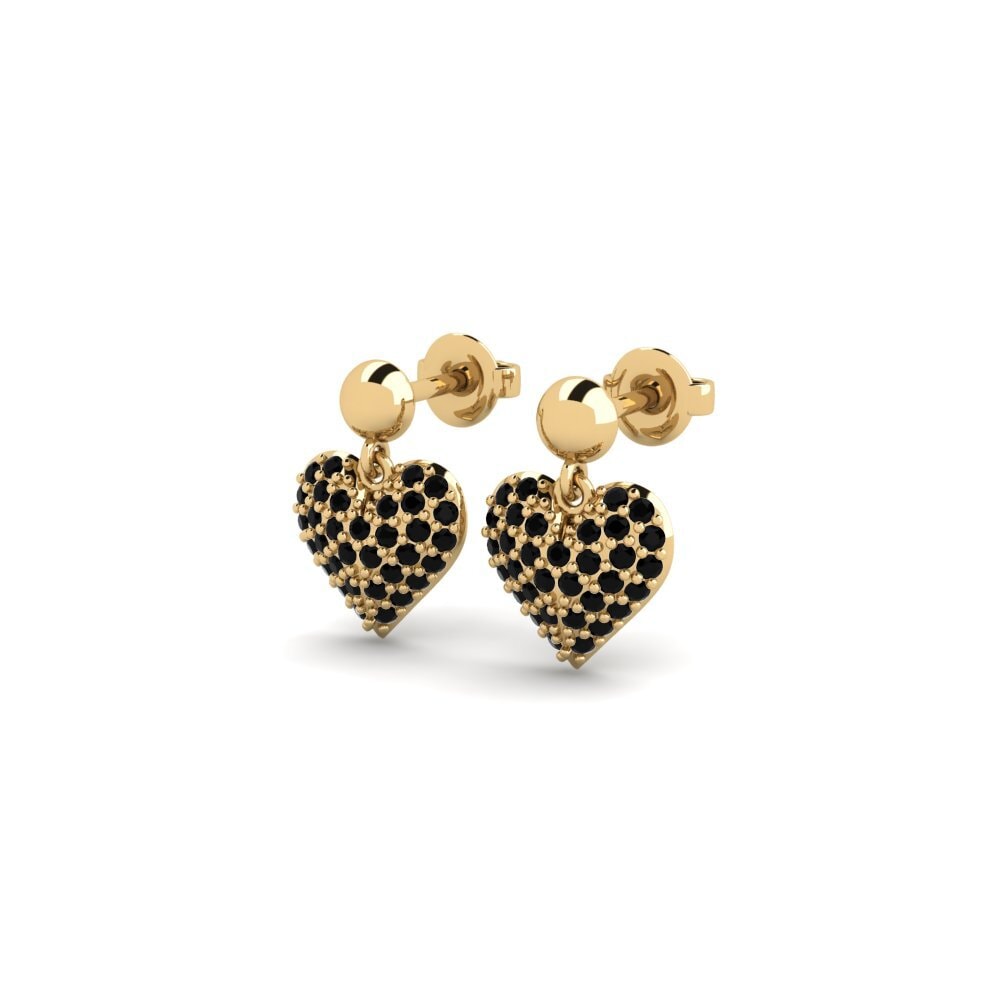 Onyx Noir Boucle d'oreille femme Tedros