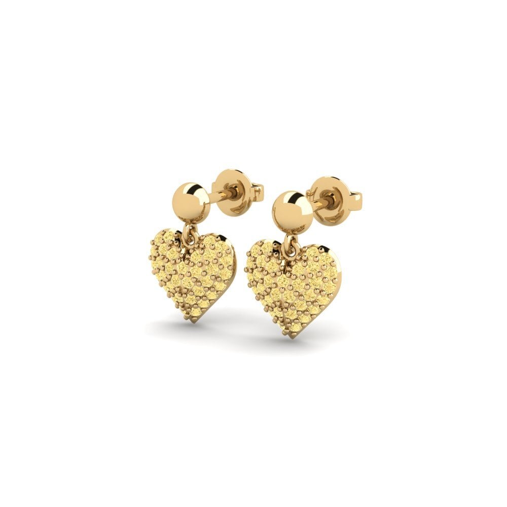 Diamante Amarillo Pendiente de mujer Tedros
