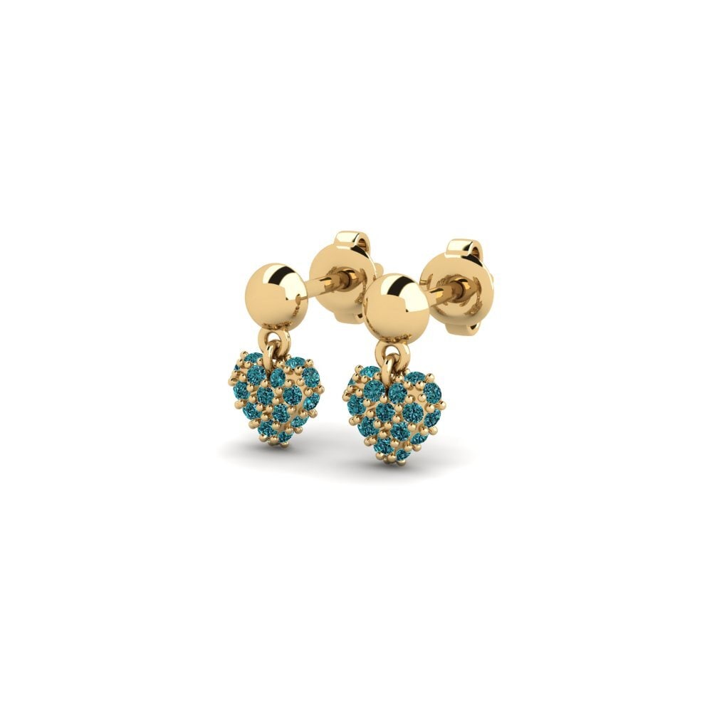Diamante Azul Pendiente de mujer Zenix