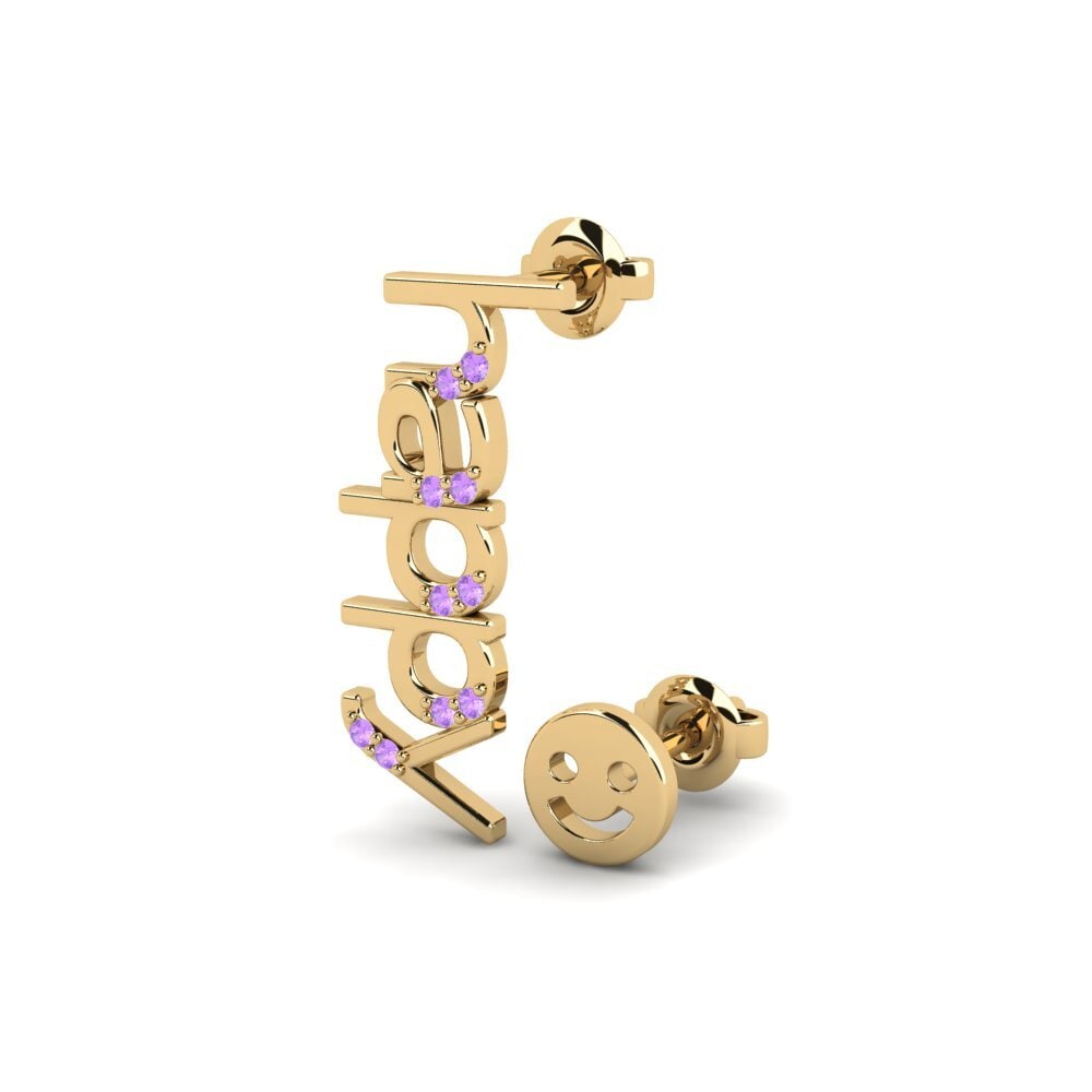 Amethyst Damen ohrring Machuud