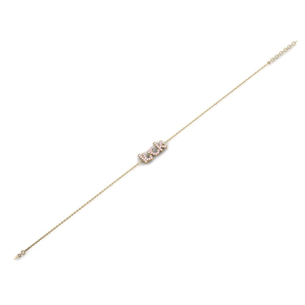 Zafiro Rosado Pulsera de Mujer Macnaha