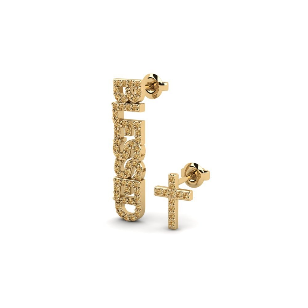 Brown Diamond Women's Earring Mattru