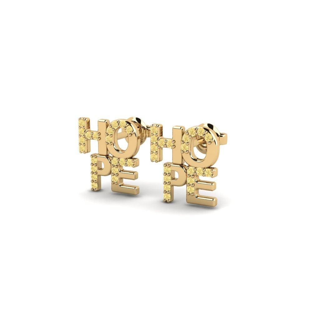 Yellow Diamond Women's Earring Percoyo