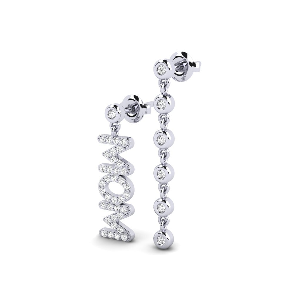 White Silver Women's Earring Plitvice