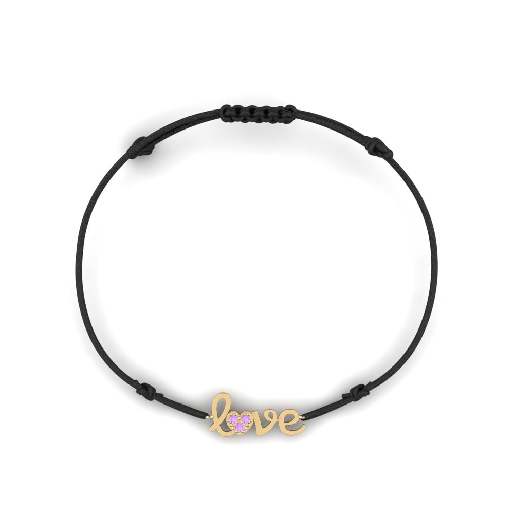 Amatista Pulsera de cordón Prekat