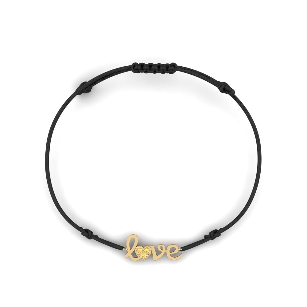 Yellow Diamond Cord Bracelet Prekat