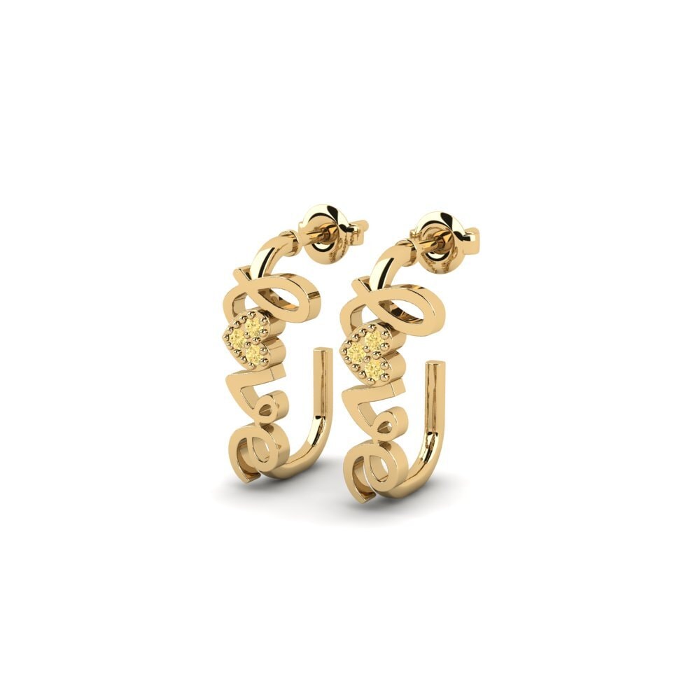 Yellow Diamond Women's Earring Rlong