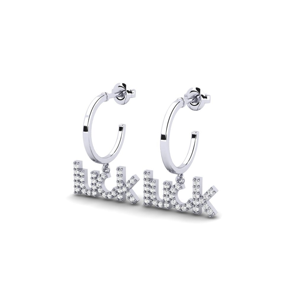White Silver Women's Earring Signifo