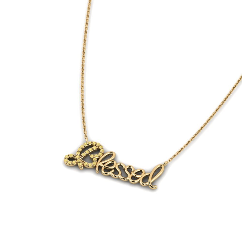 Yellow Diamond Women's Necklace Tabora
