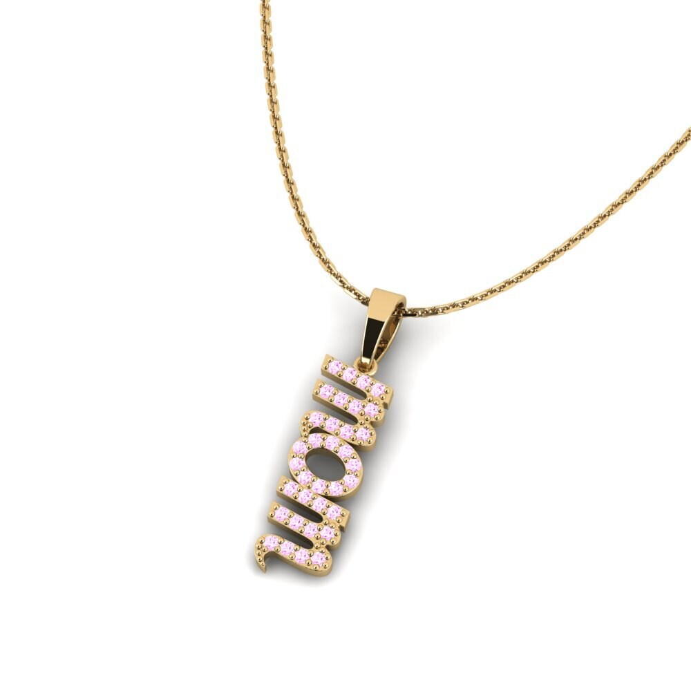 Zafiro Rosado Colgante de Mujer Tahoe