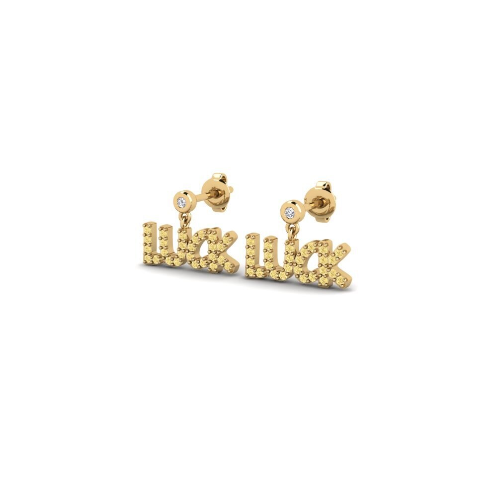 Yellow Diamond Women's Earring Taruja