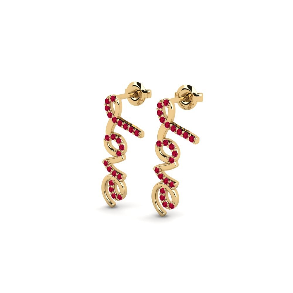 Ruby Women's Earring Tiawe