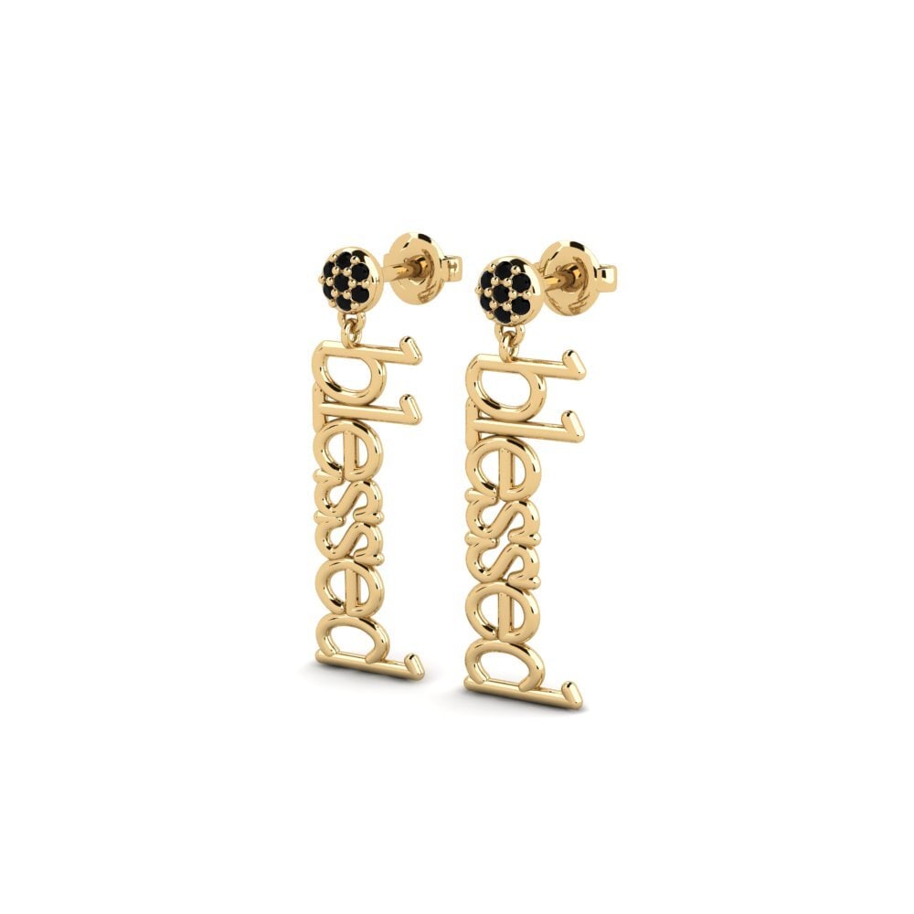 Black Diamond Women's Earring Tigoa