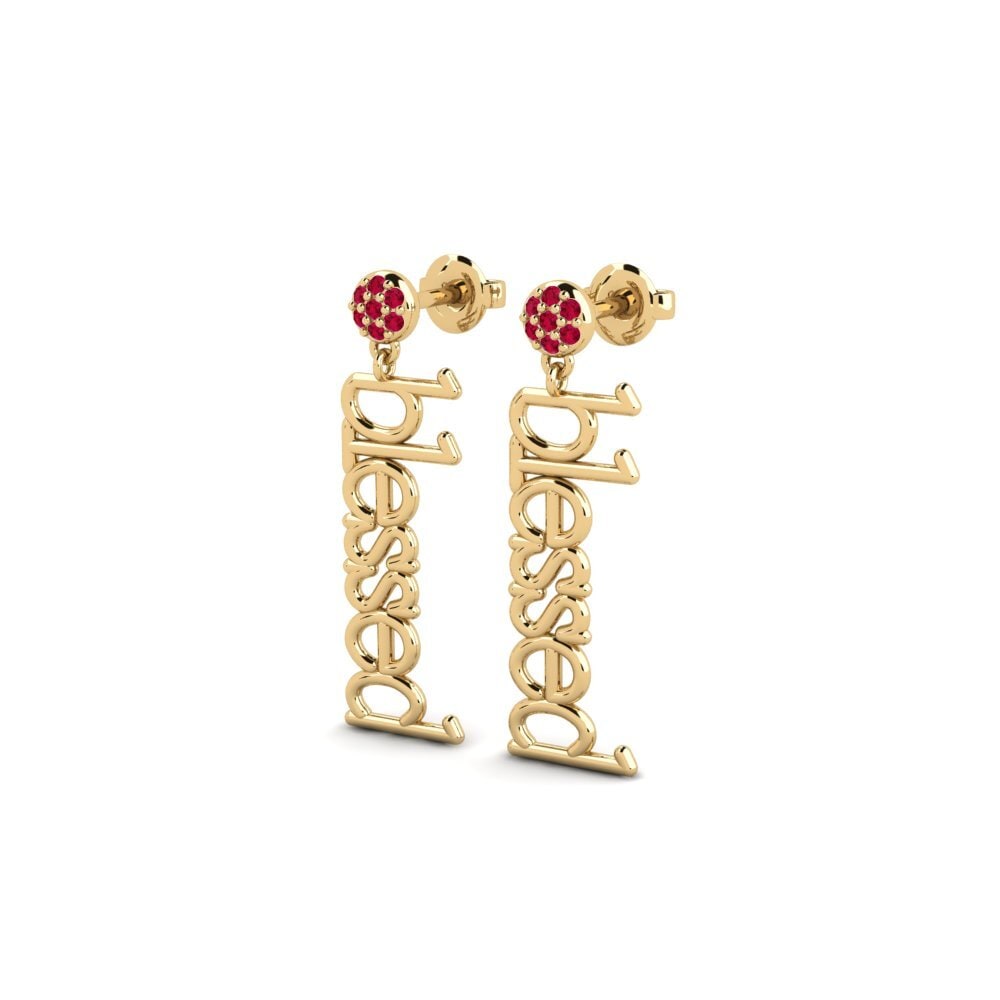 Ruby Women's Earring Tigoa