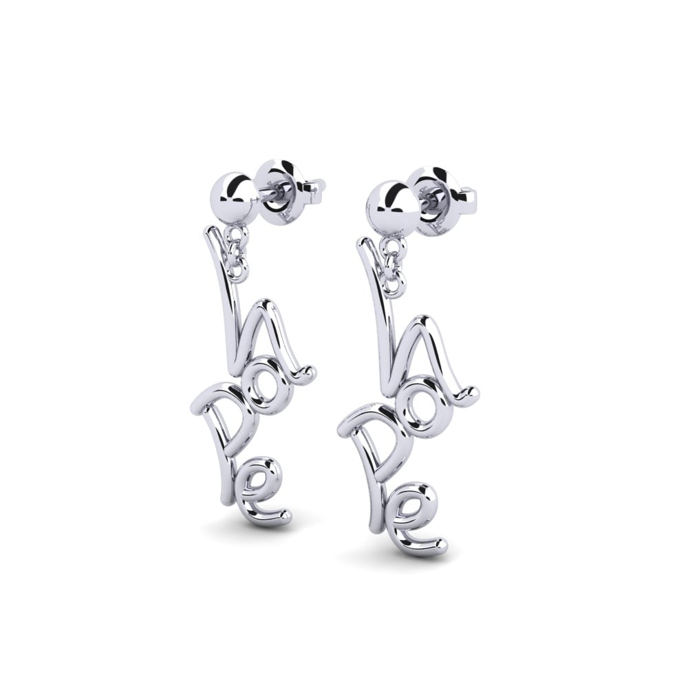 White Silver Earring Vetuvanje