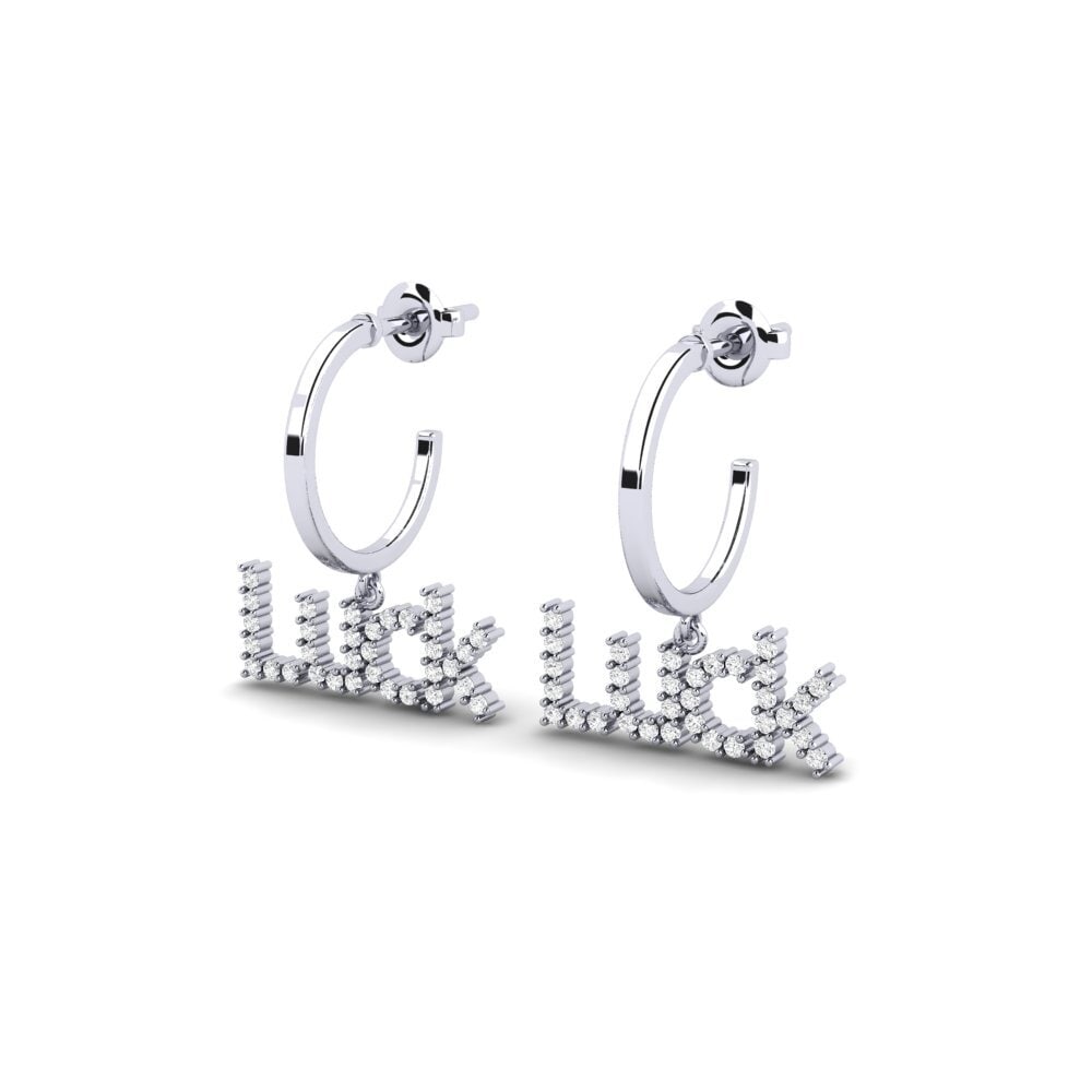 White Silver Women's Earring Vrana