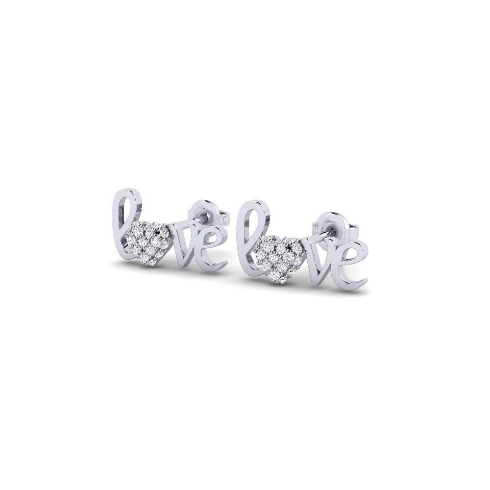 White Silver Women's Earring Zeriaz