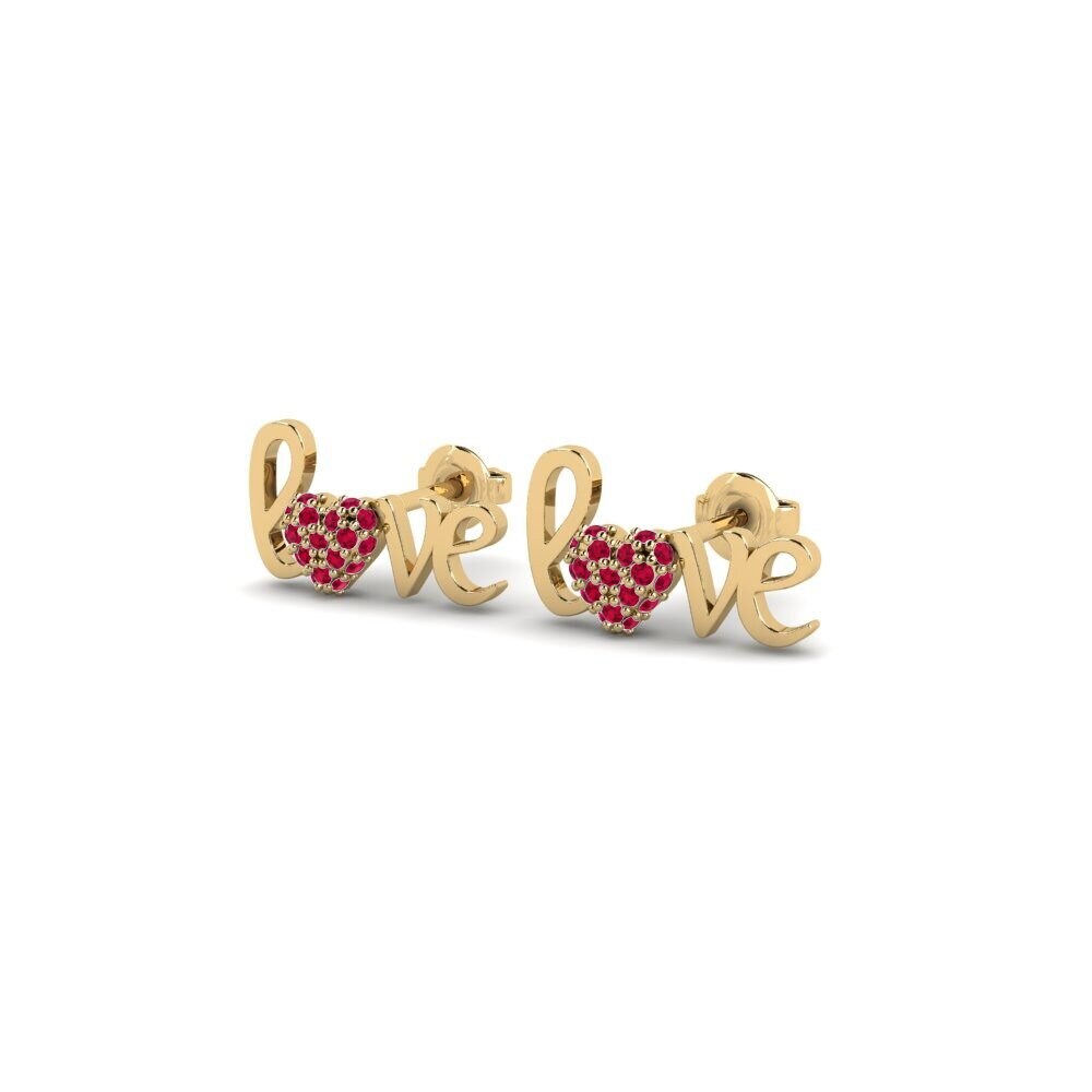 Ruby Women's Earring Zeriaz