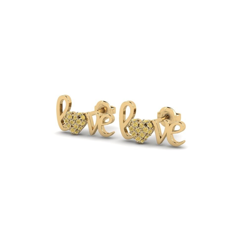 Yellow Diamond Women's Earring Zeriaz