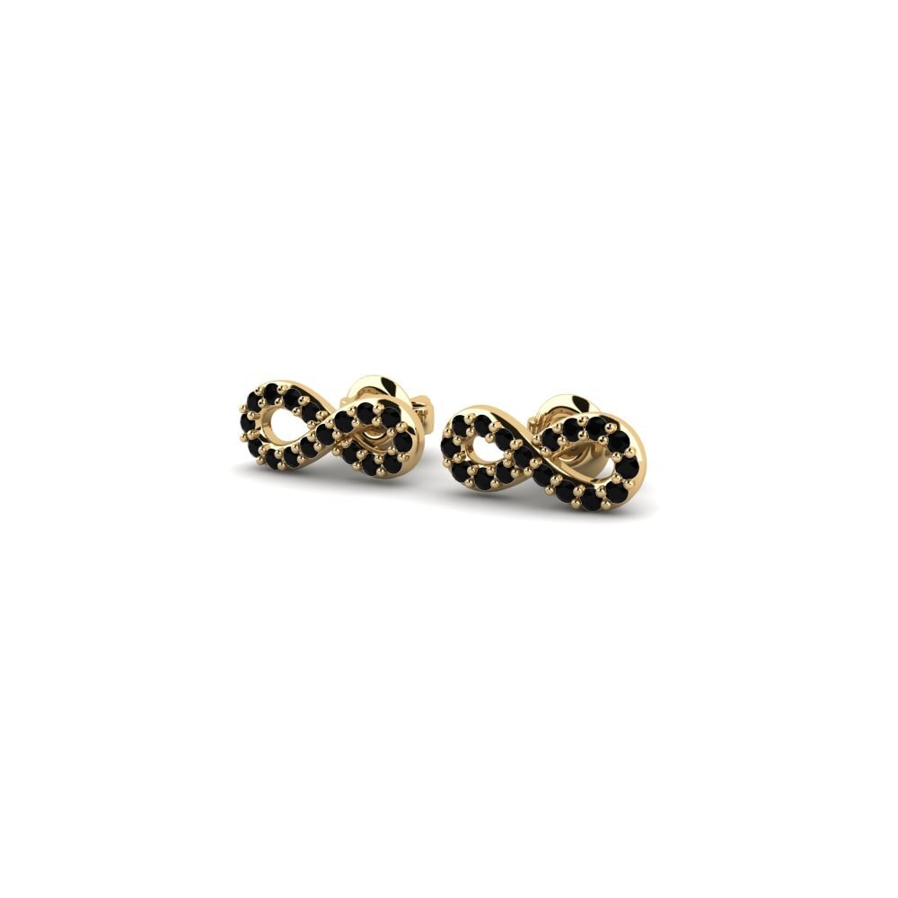 Onyx Noir Boucle d'oreille femme Arnage