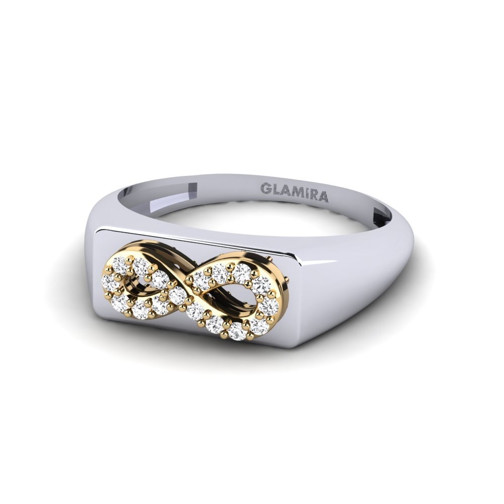 14ct White & Yellow Gold Ring Arwa