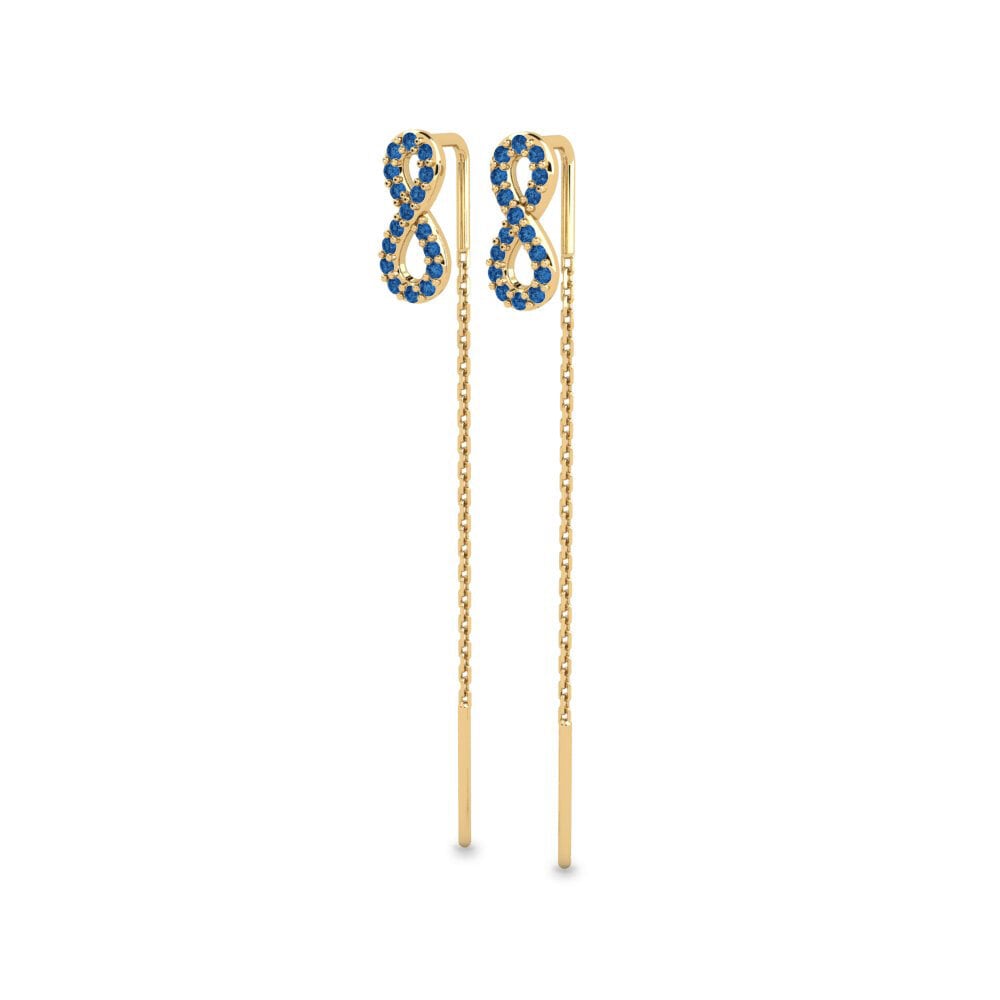 sapphire-zirconia Women's ต่างหู Filetues