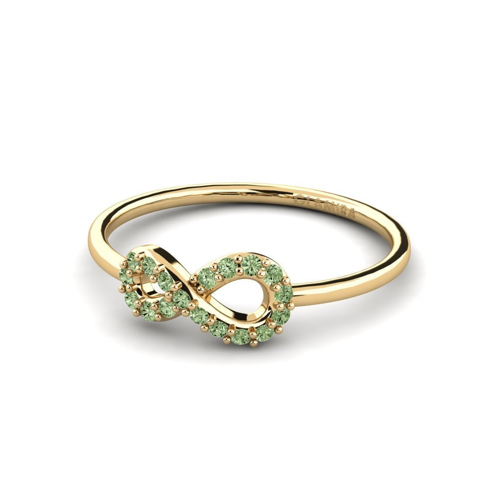 Diamante Verde Anel Isolla