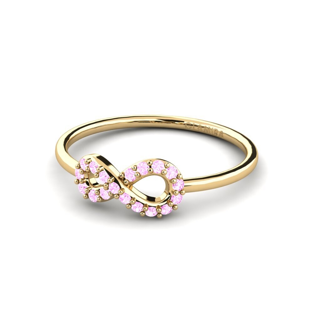 Zafiro Rosado Anillo Isolla