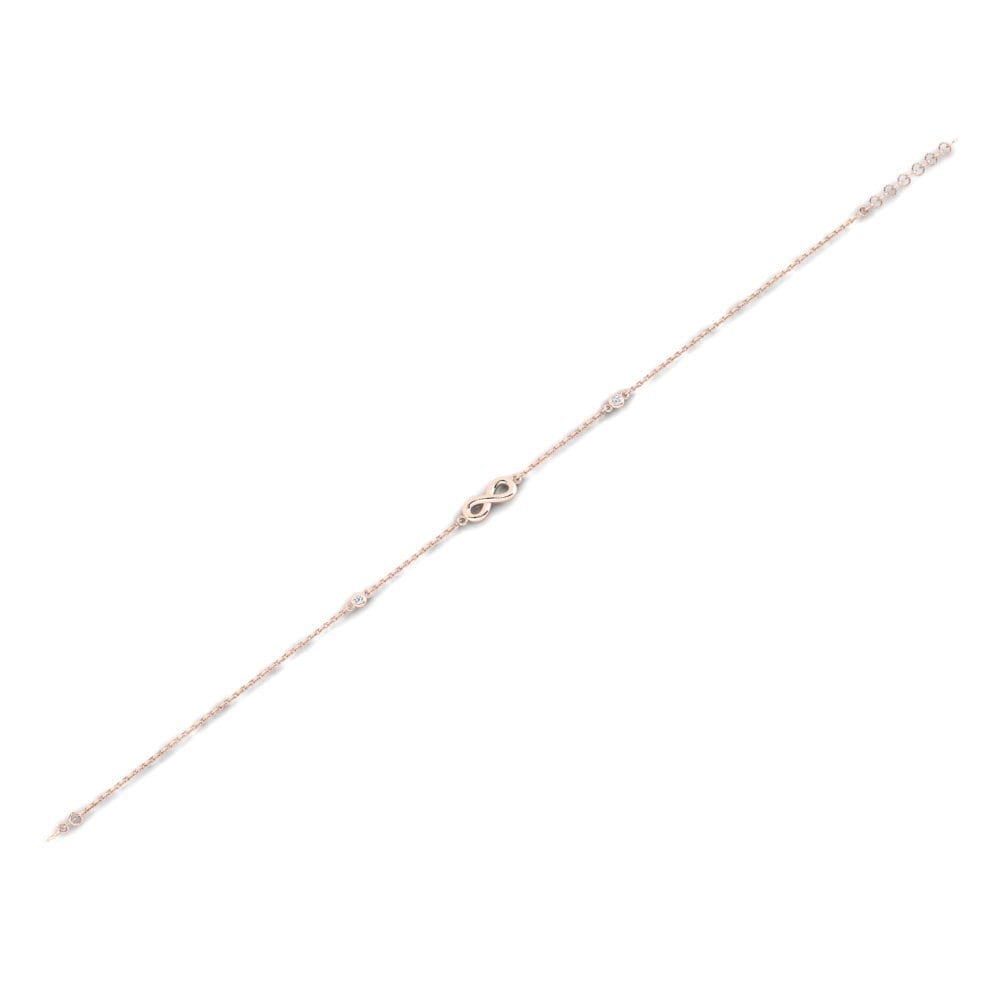 14k Oro Rosa Pulsera de Mujer Marnid