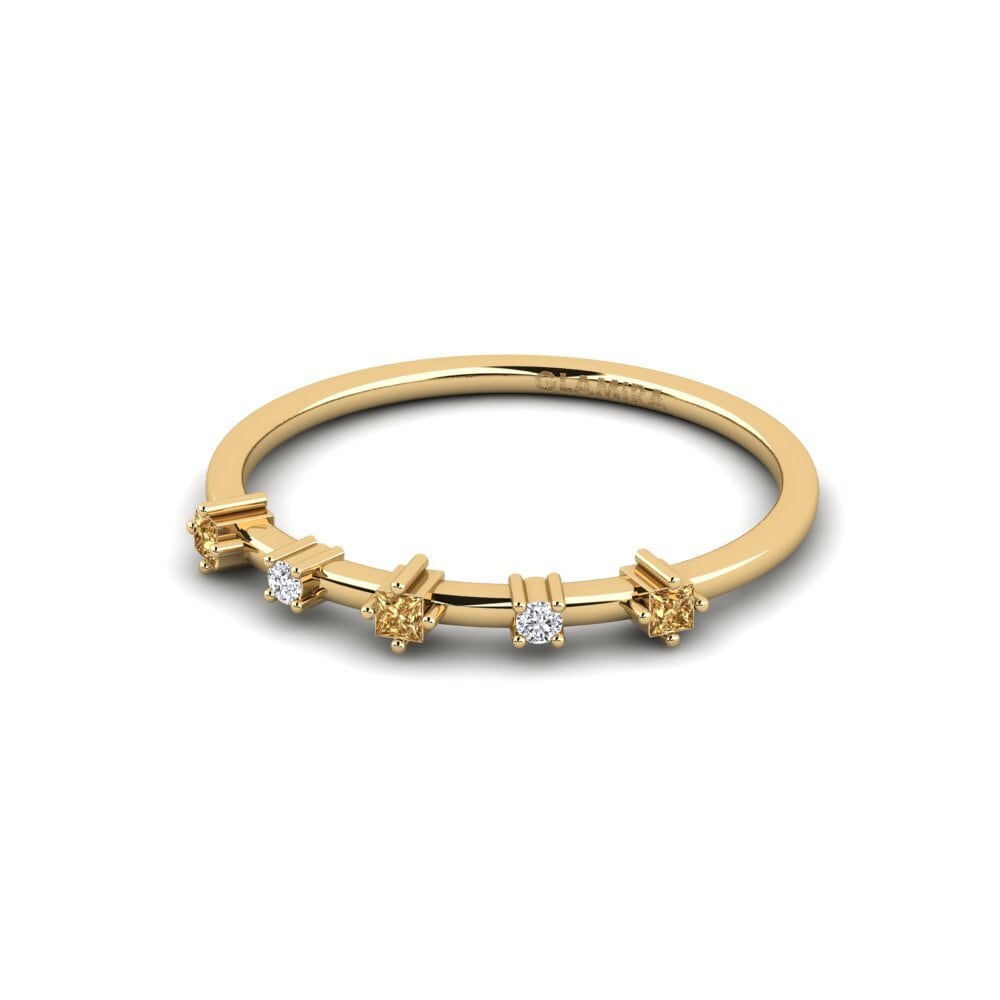 Brown Diamond Stackable Ring Artsid