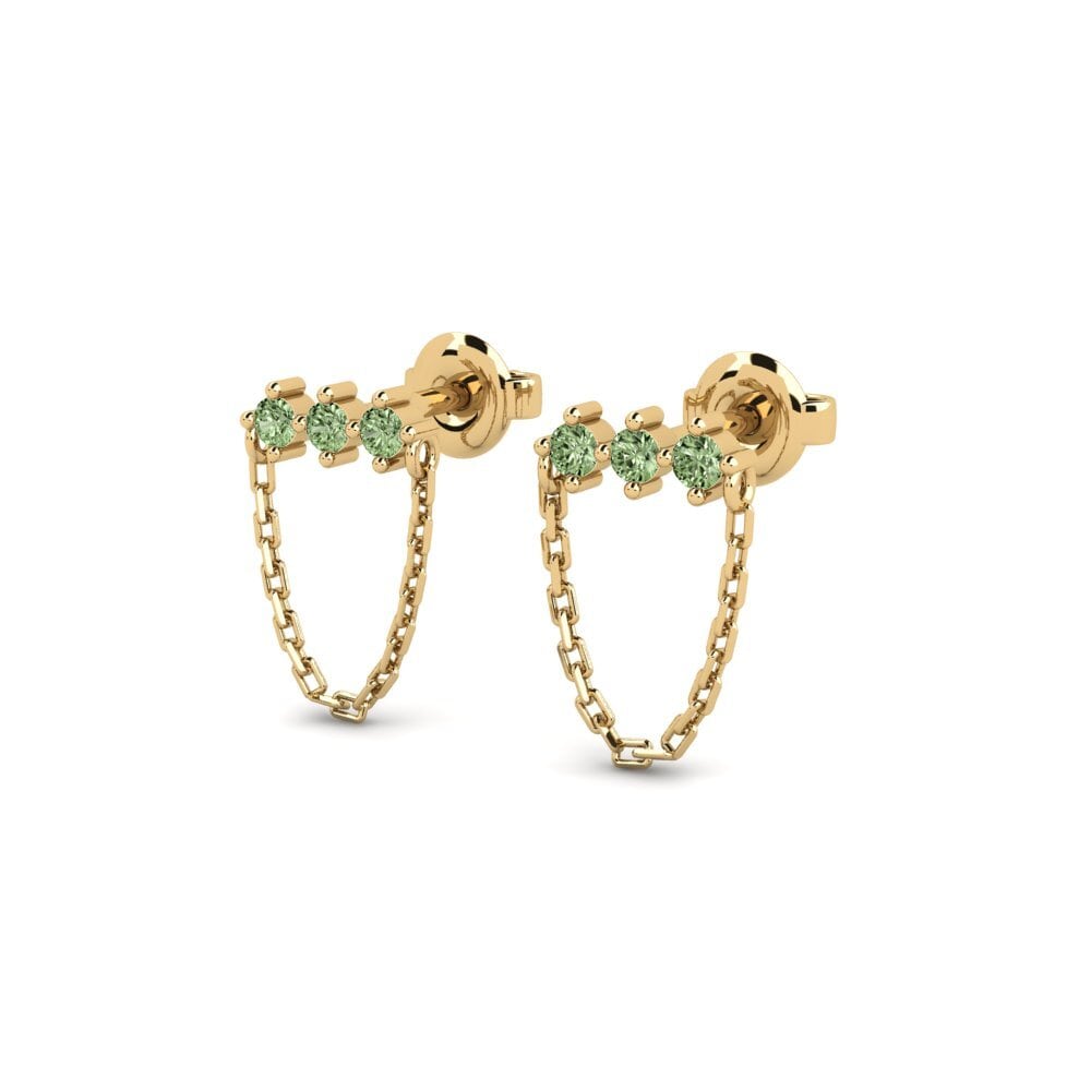 Diamante Verde Pendiente de mujer Eellax