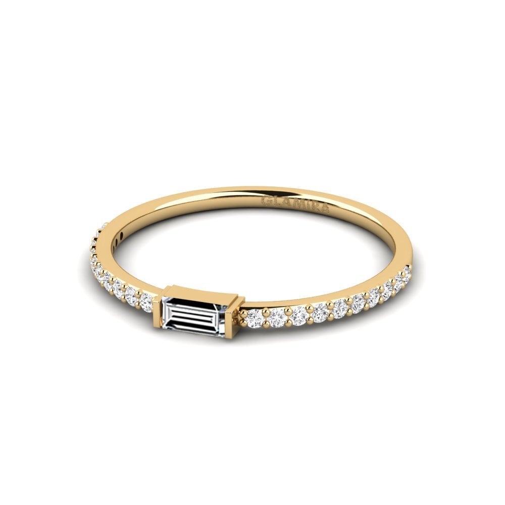 Zirconia Engagement Ring Flugbo