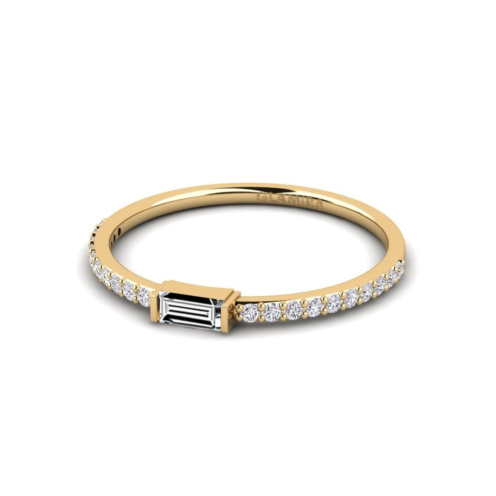 Zirconia Engagement Ring Flugbo