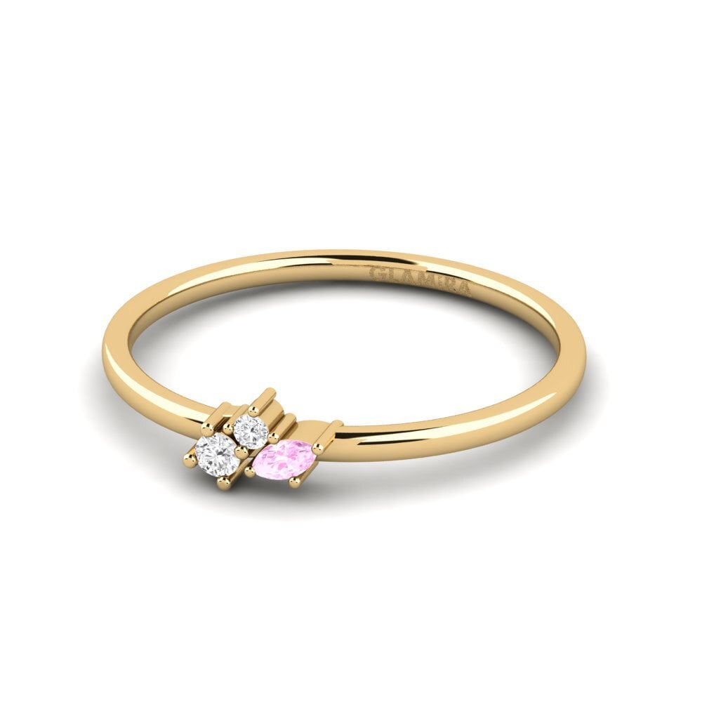 Zafiro Rosado Anillo Manalg