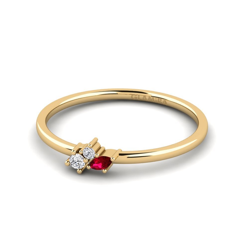 Red Zirconia Ring Manalg