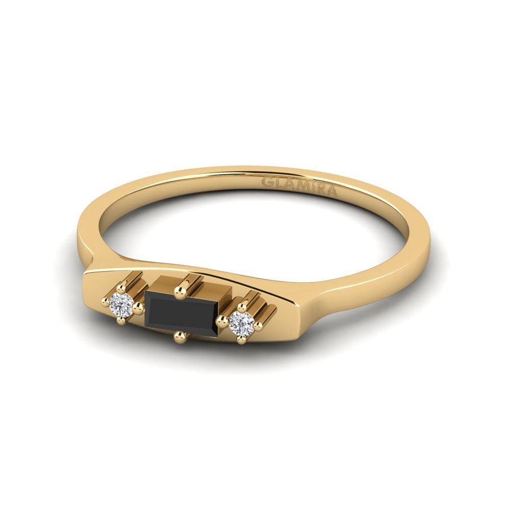 Zafiro negro Anillo Meisni