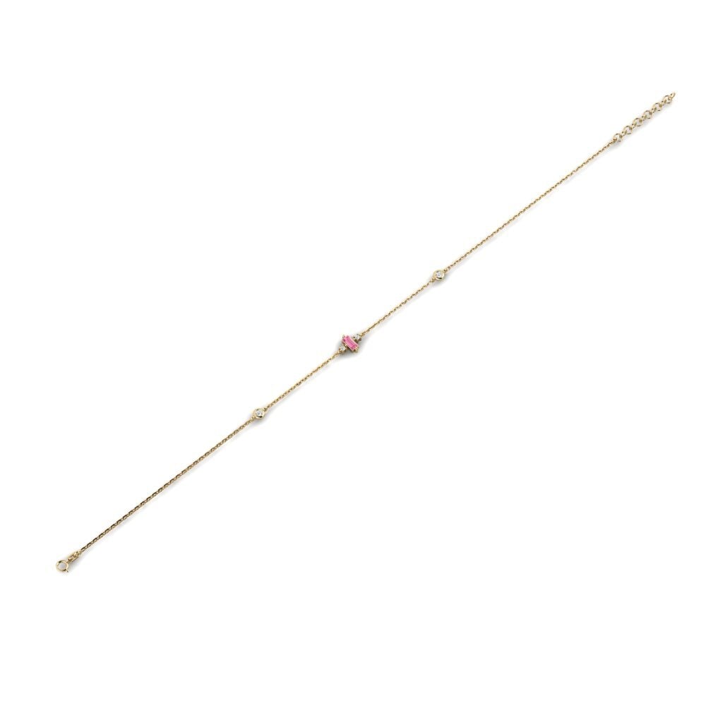 Zafiro Rosado Pulsera de Mujer Puteri