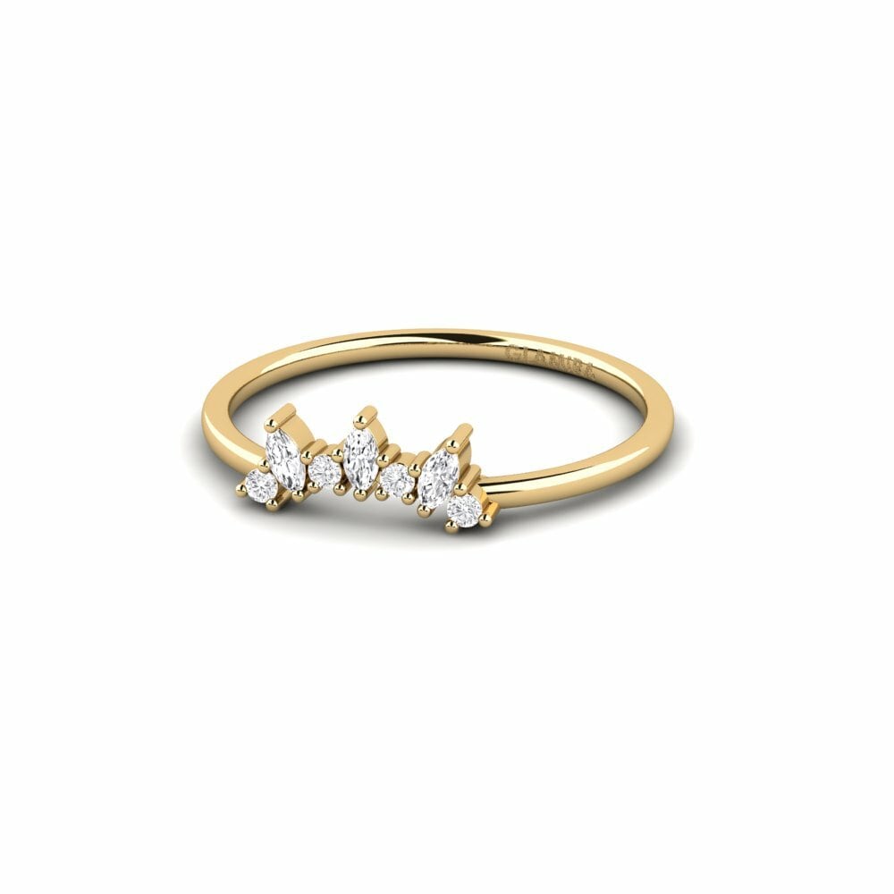 Marquise Saphir Blanc Bague Ranalp