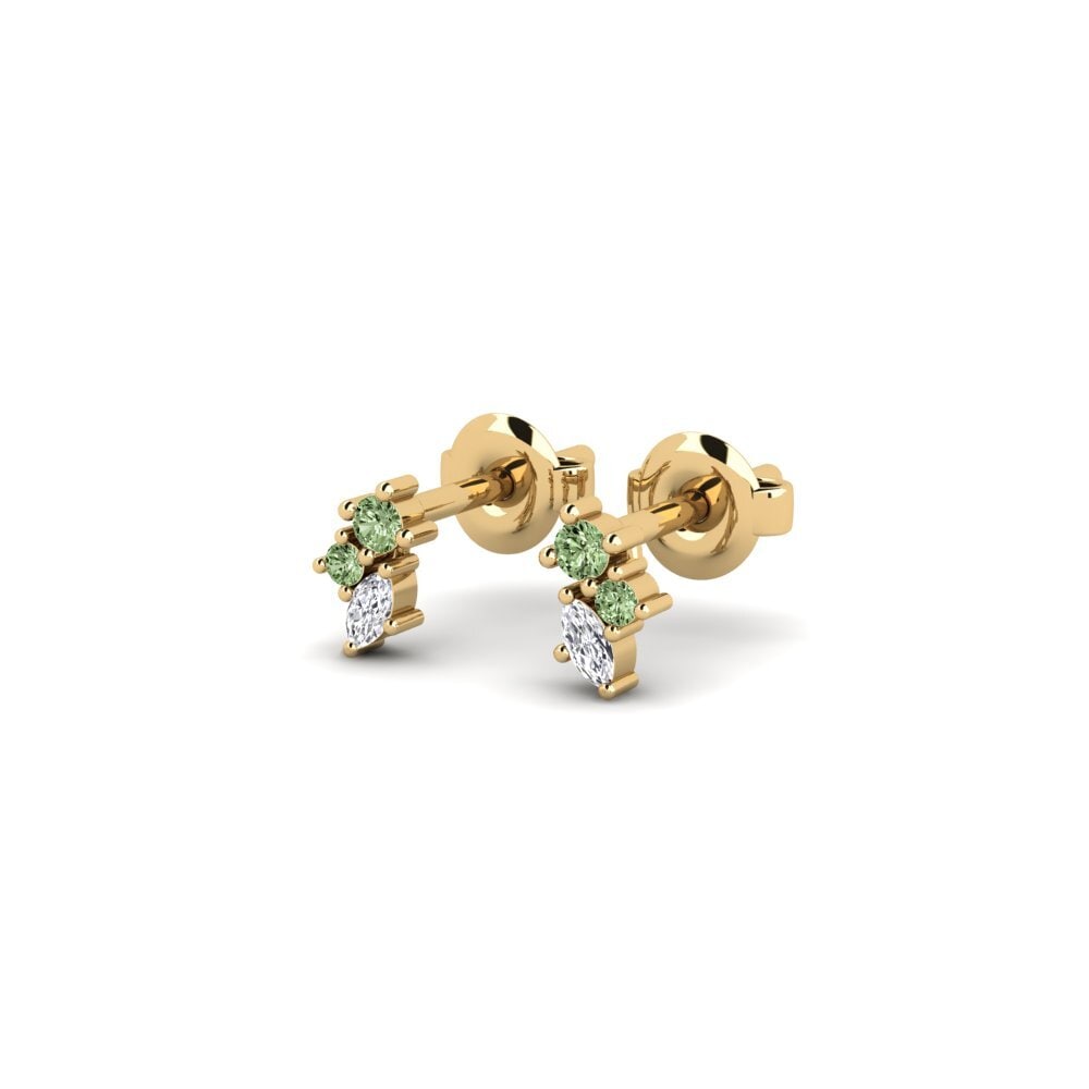 Diamante Verde Pendiente de mujer Siwxi