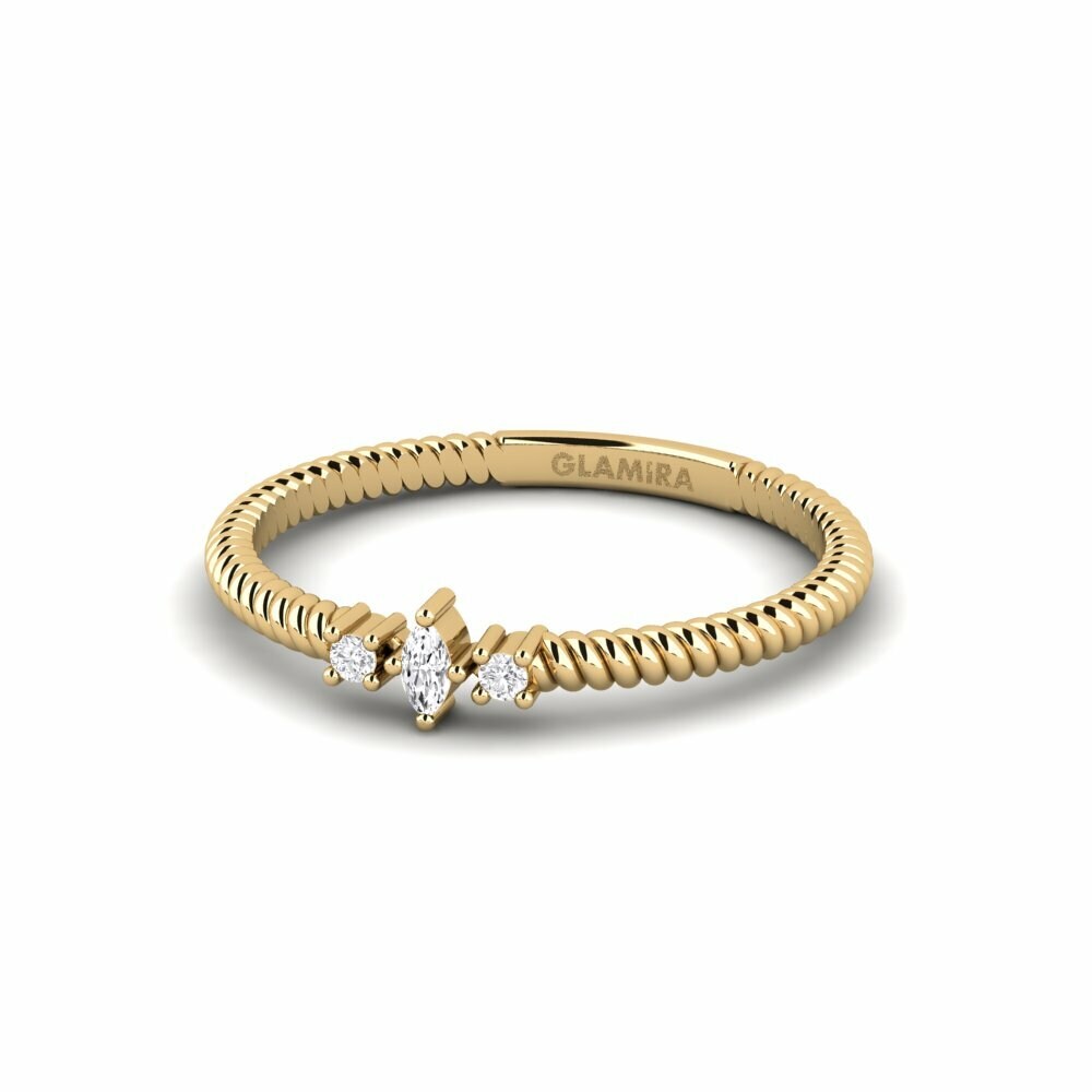 Marquise Saphir Blanc Bague Tonvis