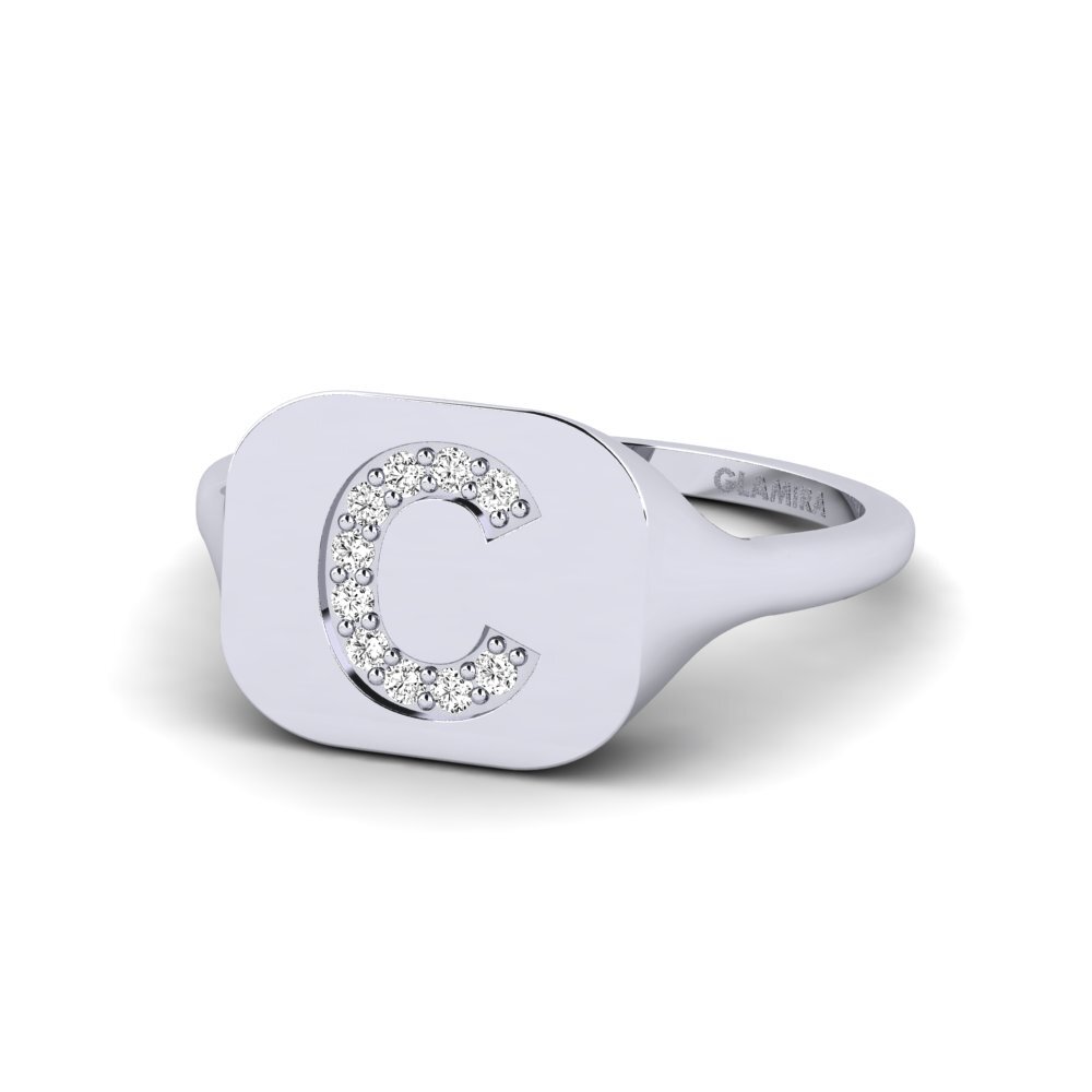 Palladium 950 Moissanit Ring Swara - C
