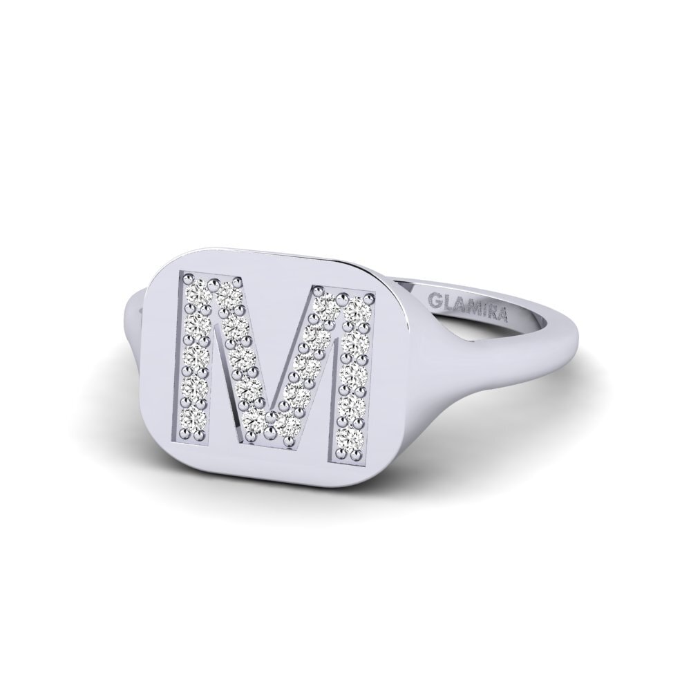 Palladium 950 Moissanit Ring Swara - M