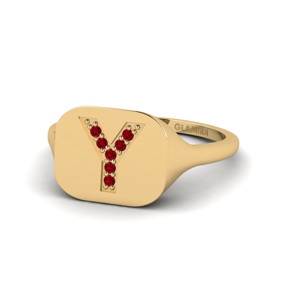 Red Zirconia Ring Swara - Y