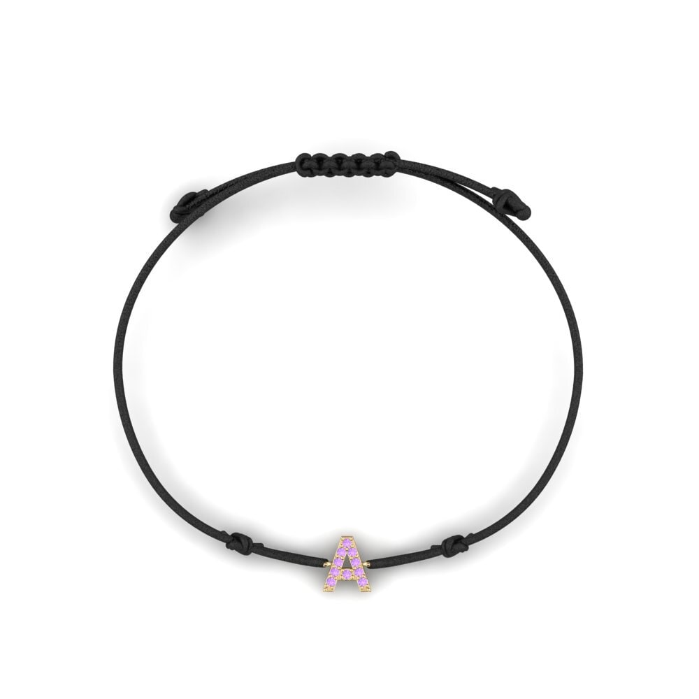 Amatista Pulsera de cordón Tunog - A