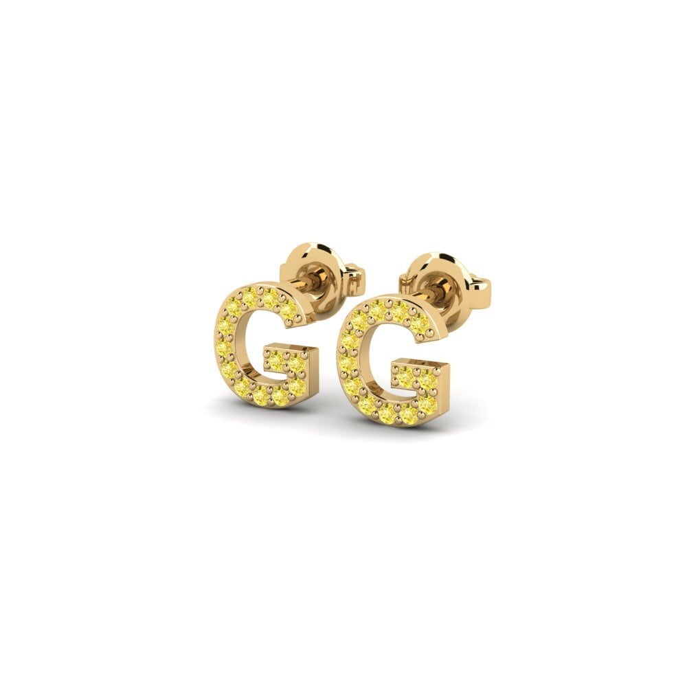 Yellow Sapphire Women's Earring Vuori - G