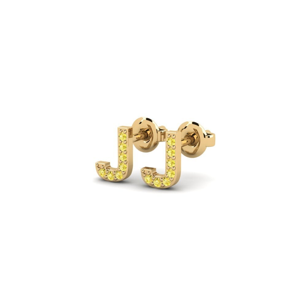 Yellow Sapphire Women's Earring Vuori - J