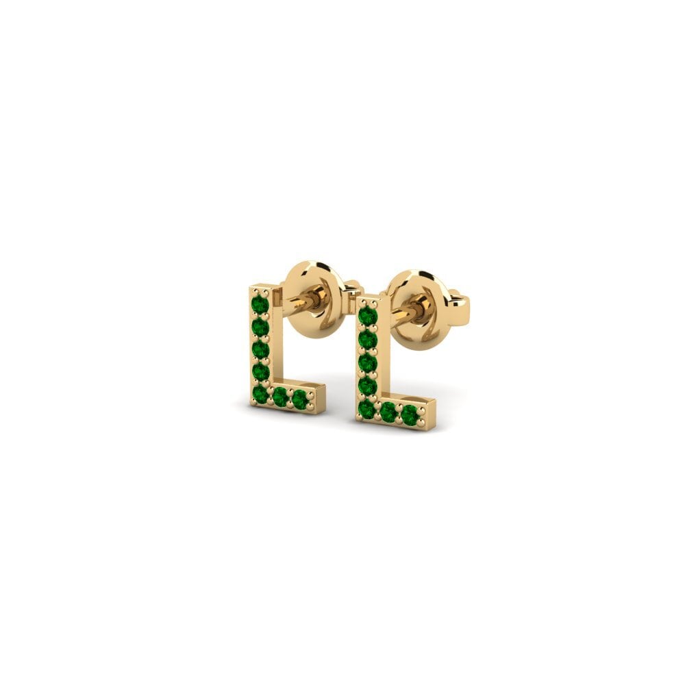 Green Zirconia Women's Earring Vuori - L