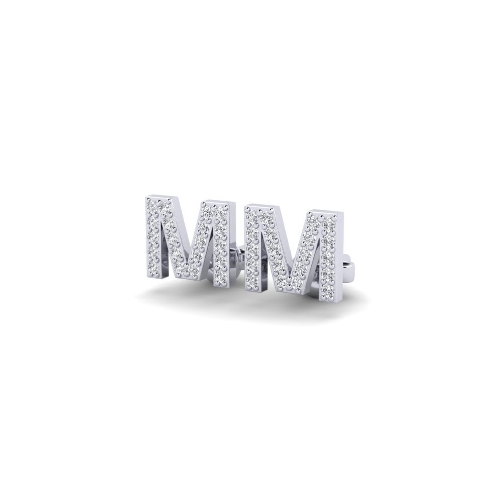 White Silver Women's Earring Vuori - M